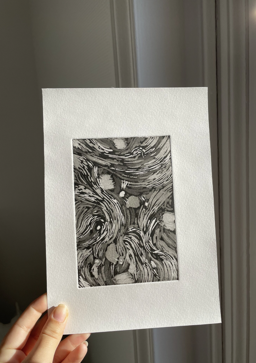 Gravure - Balade sur mars